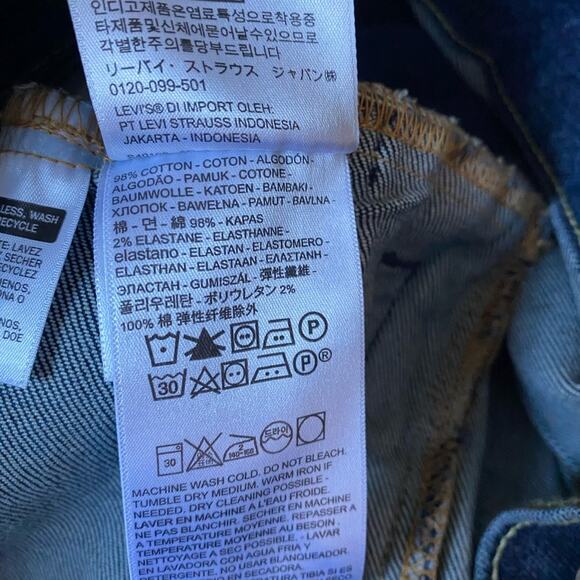 Levi’s Trucker Men's Denim Jean Jacket size XL Dark Blue - Picture 10 of 12